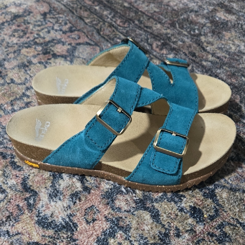 Dansko Teal Women's Sandals - Picture 2 of 3